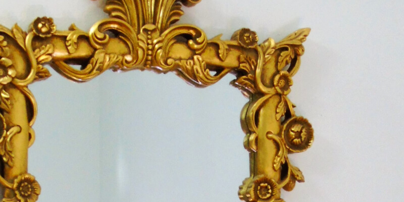 specchio bagno antico